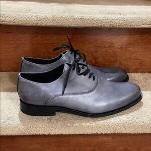 NWOT Girotti  Men's Classic Gray Oxford Shoes Size 42 / U.S. 9